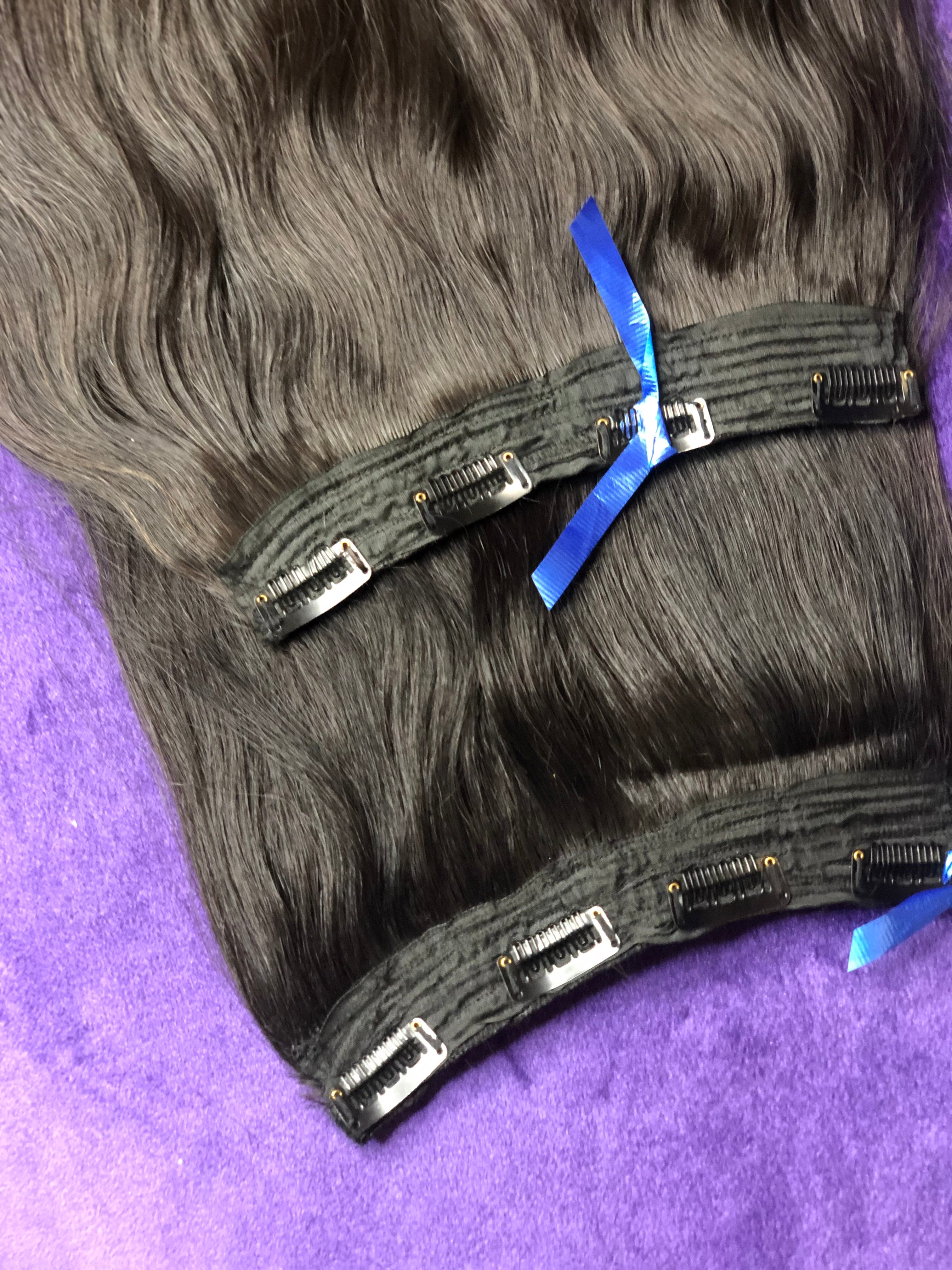 Raw Indian Straight Clip-ins | Natural